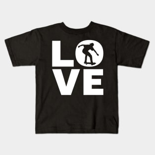 Love Skating Gift For Skaters Kids T-Shirt